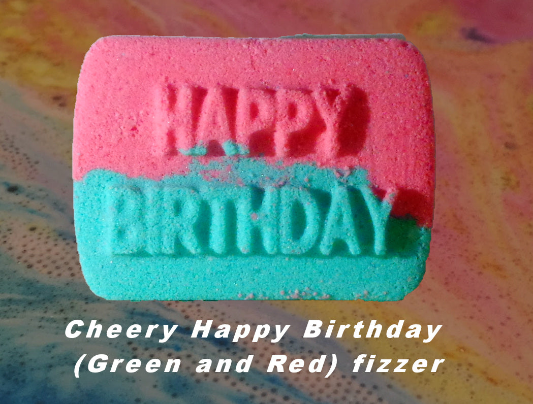Cherry Happy Birthday bath fizzer